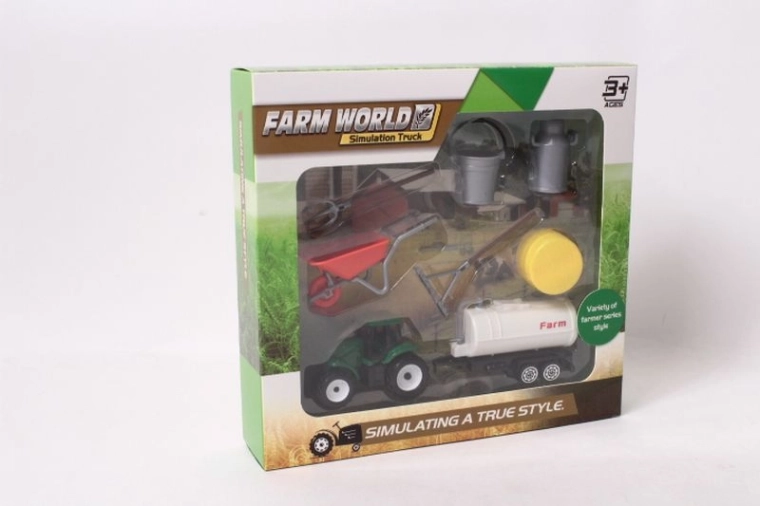 Sæt med traktor Farm World