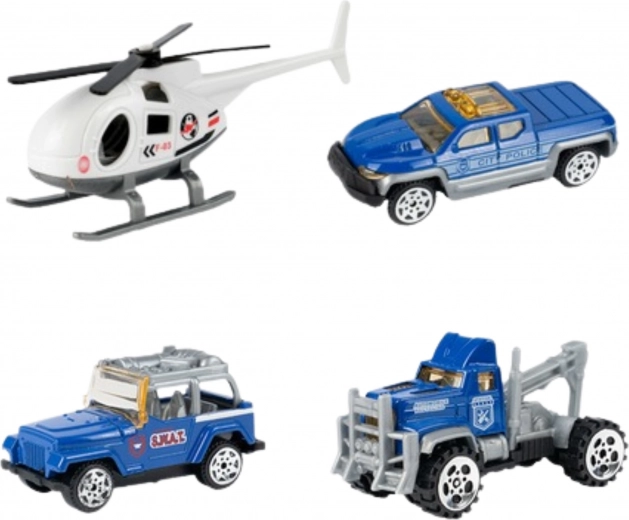 Køretøjer og helikopter i pakken