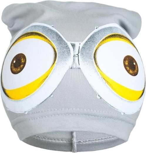 Forårs-børnehue New Baby med Minions-motiv, grå