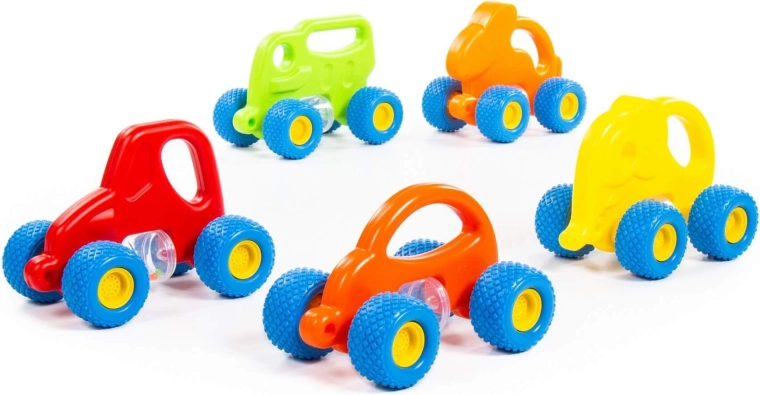 Baby Gripcar farverig lille bil med store hjul - 1 stk.