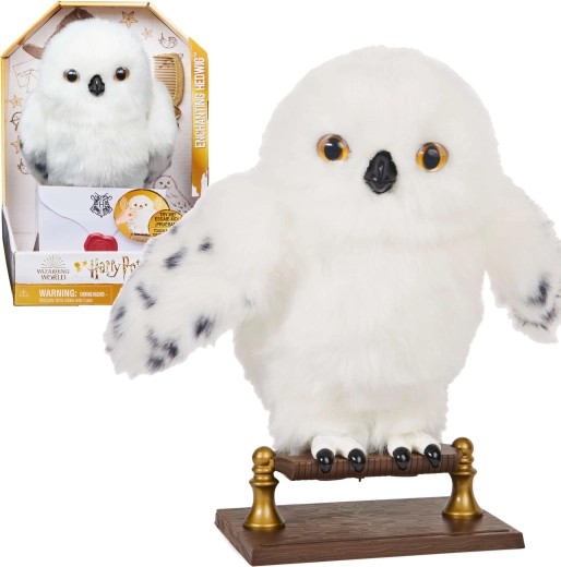 Interaktiv ugle HEDVIG med brev og tilbehør 23 cm – HARRY POTTER