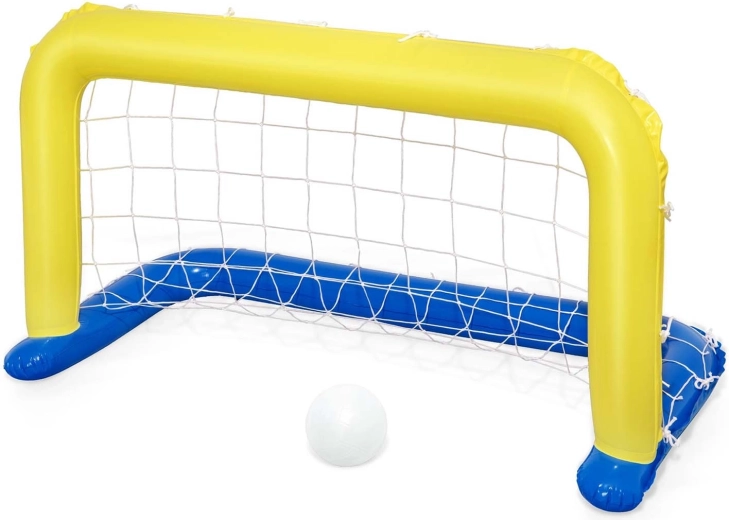 Oppusteligt flydende mål til pool med bold Bestway 142 × 76 cm