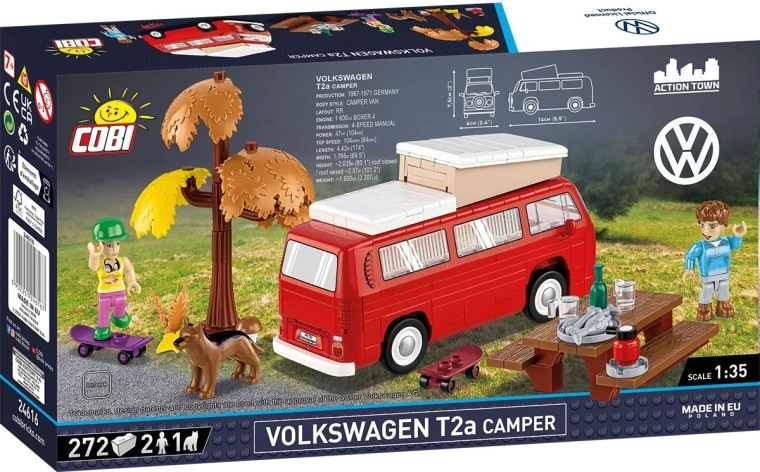 Ikonisk Volkswagen T2a i skala 1:35