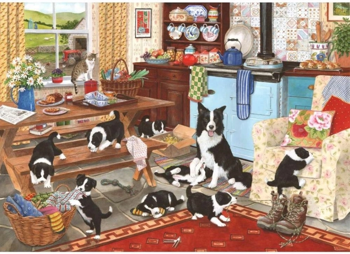 Puslespil Collie 1000 brikker fra House of Puzzles