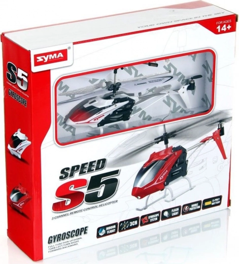 Fjernstyret helikopter SYMA S5 3CH – Hvid