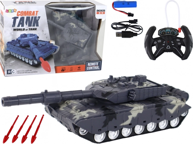 Sjov militærc RC-tank til børn