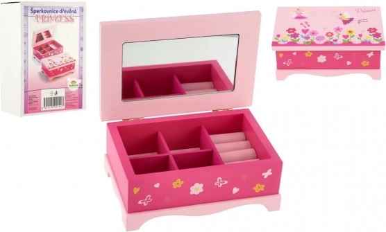 Træ-smykkeskrin Princess til børn TEDDIES