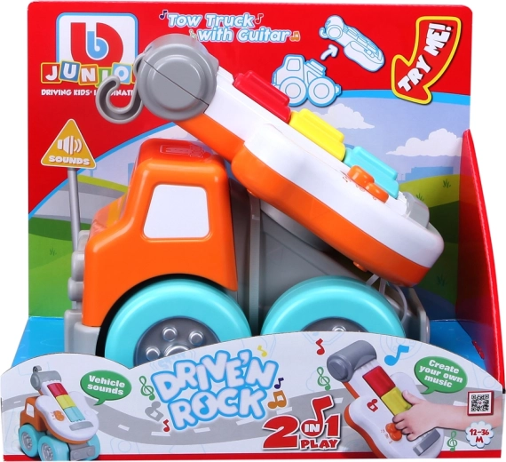 BB Junior bugseringsbil med guitar 2-i-1