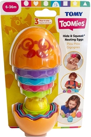 TOMY Toomies gemme- og pivelydende stabel-/nestingsæg