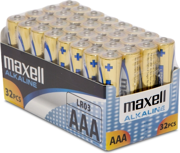Alkaliske batterier AAA LR03 1,5 V - 32 stk.