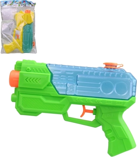 Vandpistol 21 cm med 180 ml beholder, 3 farver