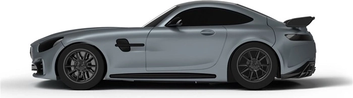 Sportsligt design af Mercedes-AMG GT R