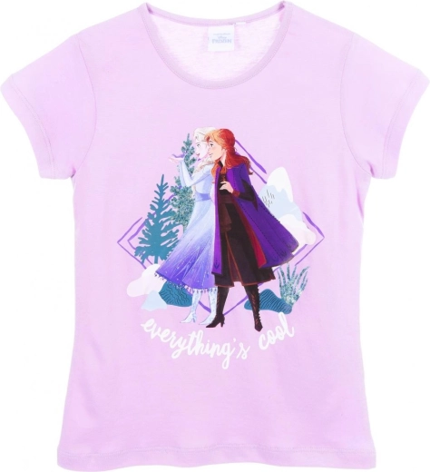 Pige-T-shirt Frozen lyseviolet
