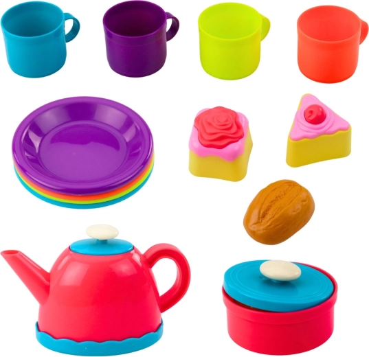 Farverigt service og søde sager til fantasifuld leg