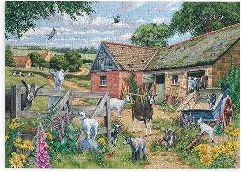 House of Puzzles Den glade bondegård – puslespil med 500 store brikker