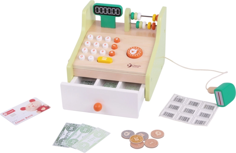 Komplet udstyr til butiksleg