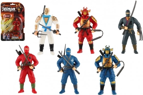 Ninja figur med tilbehør 10 cm