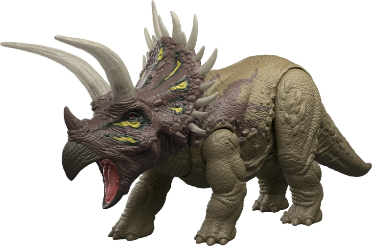 Realistisk triceratops med gennemarbejdede detaljer