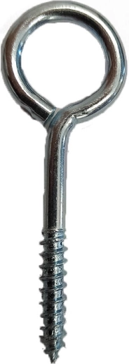 Lukket øje med gevind 8 × 4 × 1,8 mm, galvaniseret (600 stk.)