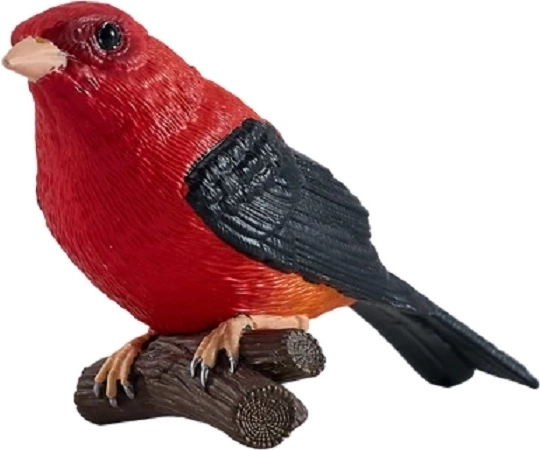 Figur af skarlagen tanager fra Mojo