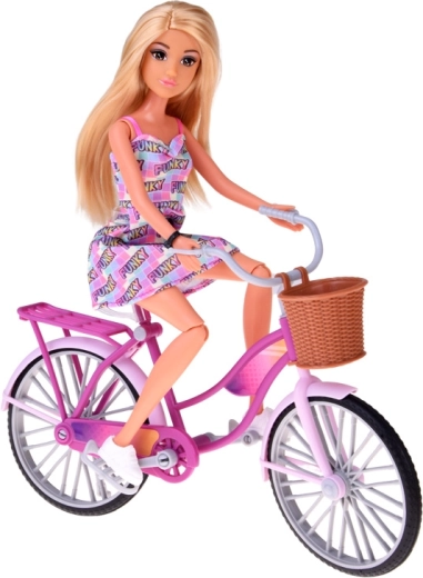 Stilfuld cykel med kurv og bagagebærer