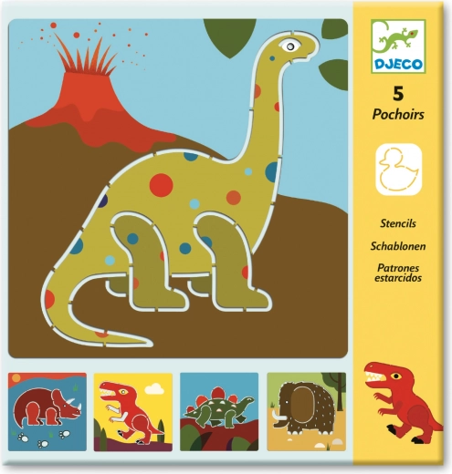 Skabeloner Dinosaurer fra Djeco