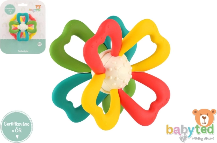 Bidering blomst af silikone og plast 9,5 × 5 cm