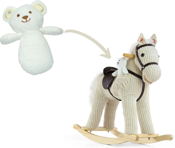Hesten rejser med en bamse – ven