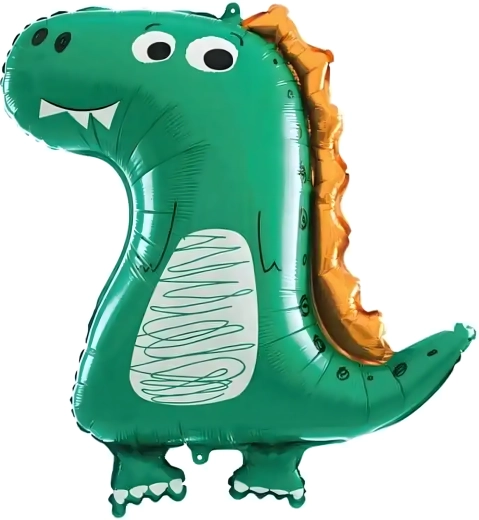 Sæt med fødselsdagsballoner dinosaur 5 stk.