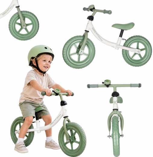 Børne-løbecykel Trike Fix Balance med klokke, grøn