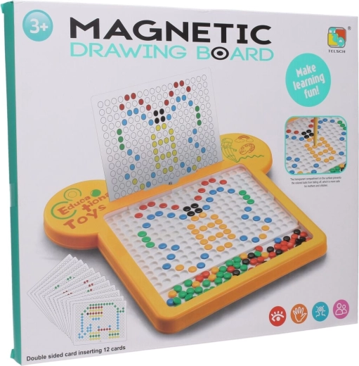 Magnetisk tegnetavle 40 cm – gul