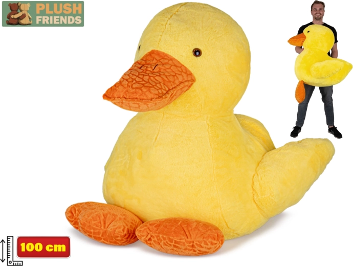 Plysand Plush Friends 100 cm – stor blød legetøjsand for børn og voksne