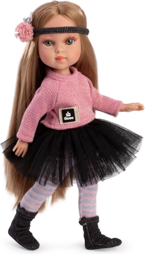 Guca Penelope realistisk dukke med krop helt i vinyl, 34 cm