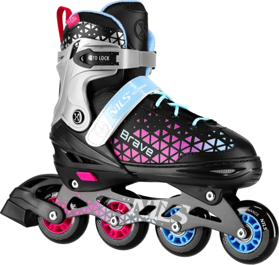 Rulleskøjter 2-i-1 NILS Extreme Brave – L (39-43)