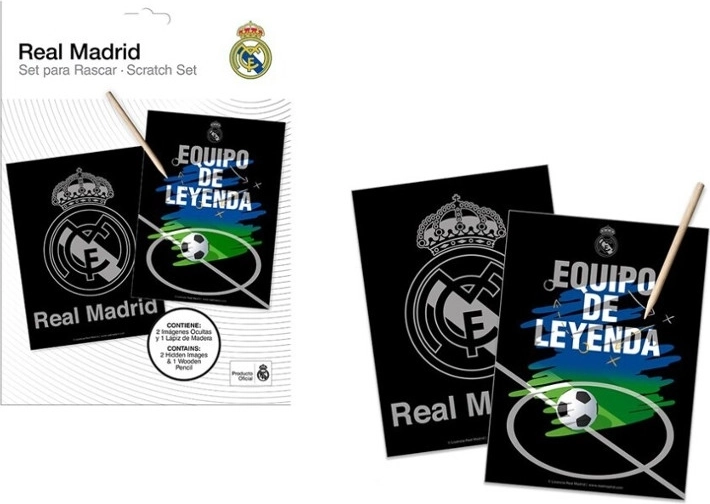 Skrabebilleder REAL MADRID – kreativt sæt