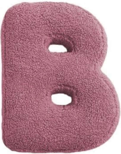 Mealini plysbogstav B i pink - 1 stk.