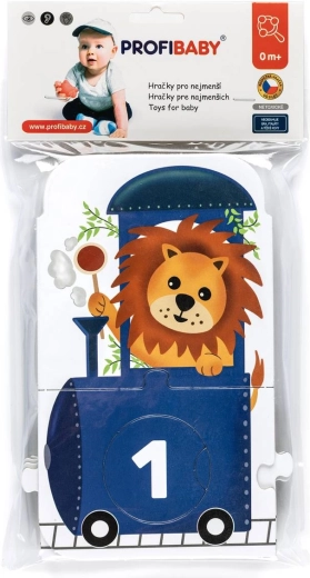 Profibaby puzzle ZOO-tog med tal og dyr