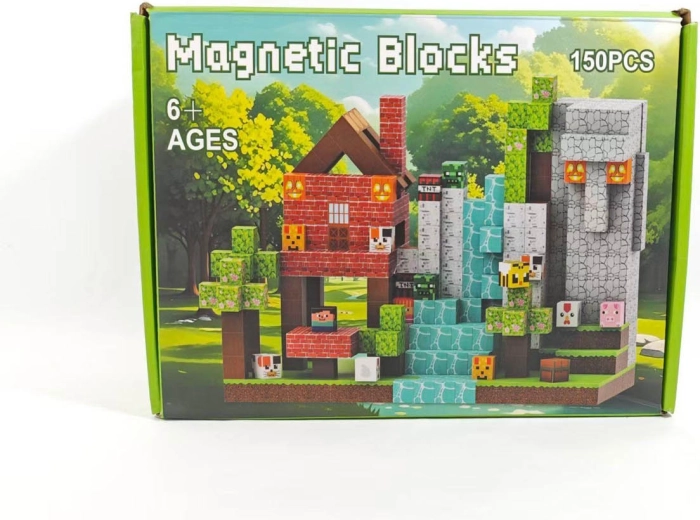 Magnetiske 3D-klodser – sæt med 150 dele