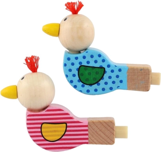 Glad lille fugl i to farver