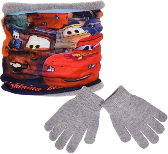 Sæt med halsedisse og handsker Disney Cars med gave-maske – 1 stk.