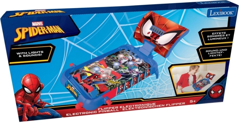 Elektronisk bordpinball SPIDER-MAN fra Lexibook