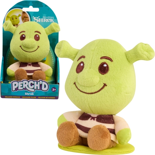 Plys-Shrek til skulderen Perch’d 10 cm