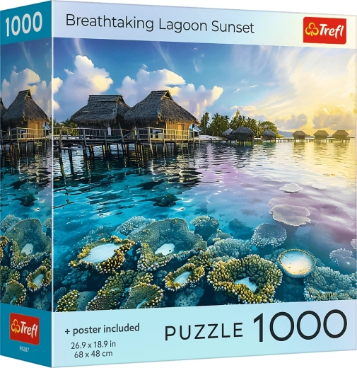 Trefl puslespil Solnedgang over lagunen – 1000 brikker