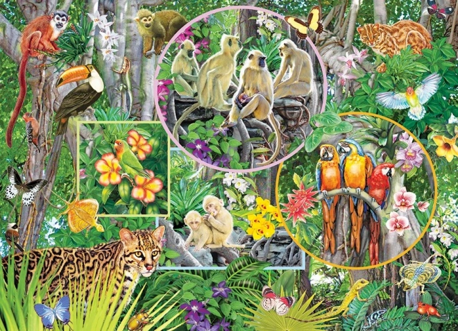 Familiepuslespil Jungle-magi 350 brikker COBBLE HILL
