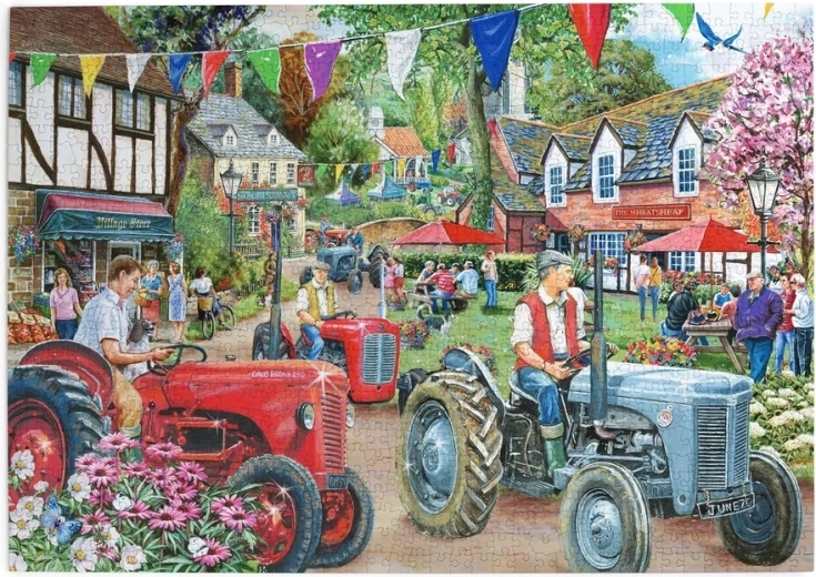 Puzzle House of Puzzles Přehlídka traktorů 1000 brikker
