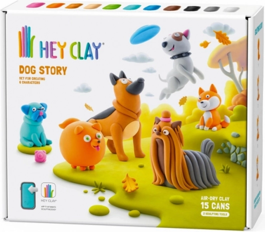 Hey Clay: Hunde historie - sæt af modellervoks