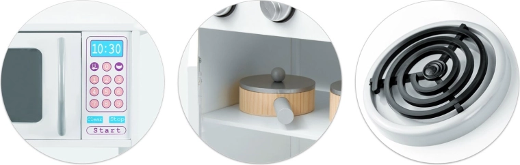 Mikrobølgeovn med farvet panel