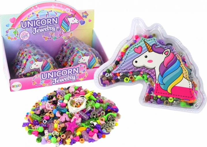 Sæt til fremstilling af enhjørning armbånd med perler og vedhæng