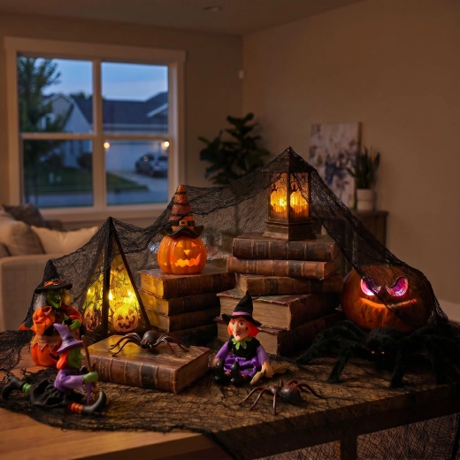 Sort Halloween-tekstilophæng