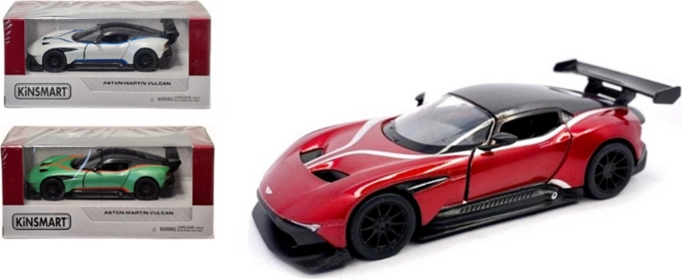 Kinsmart Aston Martin Vulcan 1:38 – metalmodelbil med pull-back-træk